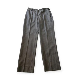 Pantalones de vestir de lana gris Prada, talla italiana 46/L, con cinturón a juego, pasarela - Imagen 1 de 21