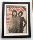 ROLLING STONES*Glimmer Twins*1975*ORIGINAL*COVER*POSTER*FRAMED*FAST WORLD SHIP