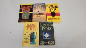 Lot of 5 Elizabeth Peters Paperback Books Jackal's Head, Curse of Pharaohs, etc. - Picture 1 of 4