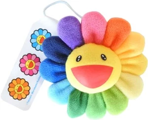 Takashi Murakami Kaikai Kiki BTS New 8cm Rainbow Flower Plush Brooch - Picture 1 of 7