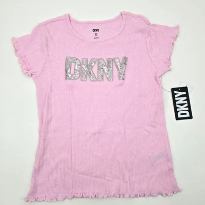 DKNY Girl Short Sleeve Top Size XL 14/16 - Image 1 of 3