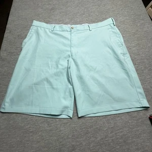 Peter Millar Men’s Shorts Size 38 Blue/Green Golf Cotton Shorts - Picture 1 of 5