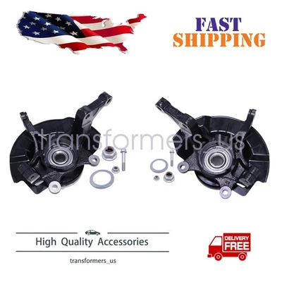 Conjunto de cojinete de buje y nudillo de dirección delantero L&R para Kia Soul 2014 2015 2016 Foto 1 de 4