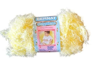 Bernat Baby Lash Yarn Yellow Soft n Sunny 67615 Skein 1.75 oz 50 yds - Picture 1 of 7