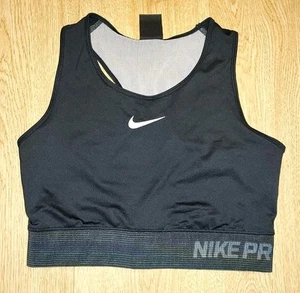 Damen Nike Pro Hyper Cool Schwarz Crop Sport Top. Größe S UK 10 - Bild 1 von 3