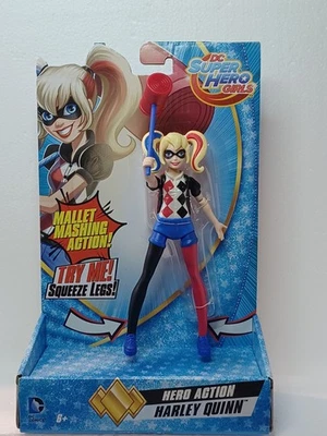 Figura de acción 2016 DC Super Hero Girls Harley Quinn Mallet Mashing nueva leer descripción Foto 1 de 4