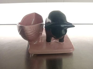 Vintage Mid Century Modern Shawnee Pottery Bull & Art - Picture 1 of 6