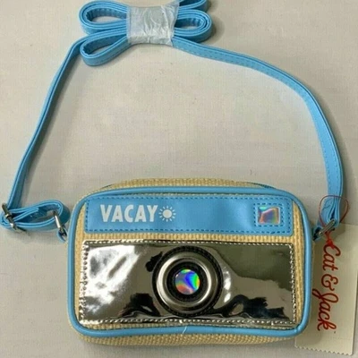Cat & Jack VACAY Camera Girls Novelty Crossbody Zipper Close Purse/Handbag NWT - Image 1 of 4