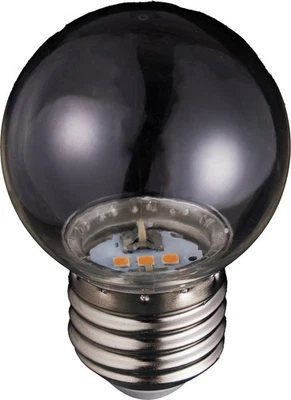 BLULAXA LED-Lampe, G45, E27, 0,8 W, 50 lm, 1800 K, IP44, amber
