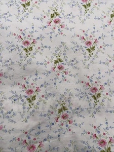 Drap plat Ralph Lauren Cottage blanc rose vintage petite reine fleurie - Photo 1/5