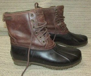 Men's GH Bass Mallard Duck Boots Waterproof Brown Leather Size 8 - Picture 1 of 8