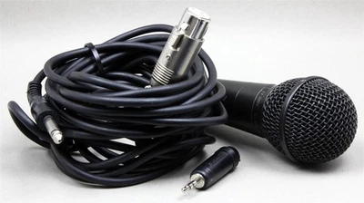 RADIO SHACK 33-3004 UNIDIRECTIONAL DYNAMIC MICROPHONE 600 Ohm XLR-3-in w/1/4" - Image 1 of 4