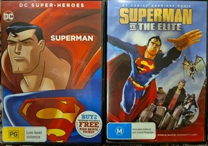 DC SUPER-HEROES SUPERMAN VS. THE ELITE DVD CARTOON ANIMATION JUSTICE LEAGUE HERO - Picture 1 of 3