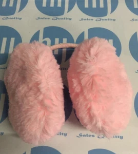 Fur Ear Muffs Warmer Women Girl Warm Thick Fluffy Behind Head Adjustablebabypink - Picture 1 of 3