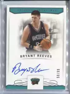 Panini National Treasures #S-BCT 2017-18 Bryant Reeves Signatures 50/99 - Imagen 1 de 2