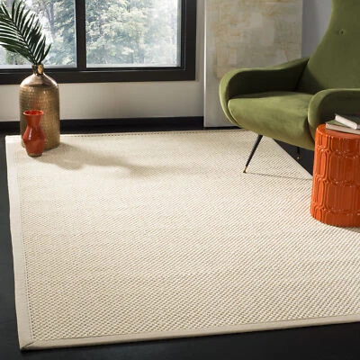 Safavieh Power Loomed Natural Fiber Collection Ivory/Beige Area Rugs - NF150A - Image 1 of 3