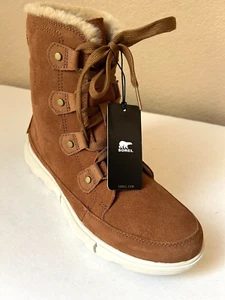 Sorel Explorer Next Joan Waterproof Boots Women's 9 Velvet Tan & Fawn $155 NEW - Picture 1 of 8
