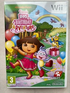 Dora's Big Birthday Adventure - Nintendo Wii Uscita UK Ottime condizioni! - Foto 1 di 3