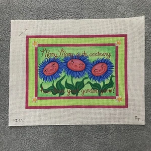 Associated Talent Hand Painted Needlepoint Canvas Mary Mary Quite Contrary KC172 - Picture 1 of 7