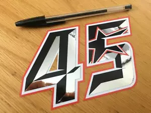 Scott Redding Rennnummer 45 - (Medium) UK VERKÄUFER - Chrom - Bild 1 von 1