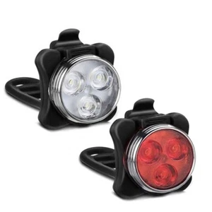 Fanale posteriore bicicletta bicicletta USB ricaricabile led bicicletta luce clip coda lampada - Foto 1 di 11