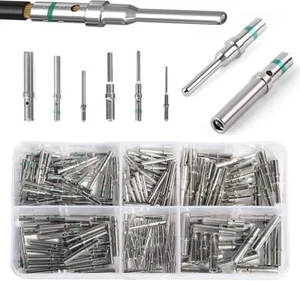 aikoolwer Deutsch Solid Contact Kit Size 12 16 20 Male Female Terminals - Picture 1 of 3