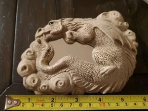 Ouroboros Dragon Mirror Acrylic Resin Clay Glass 6" Wax Seal New Condition - Picture 1 of 9