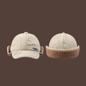Windproof Flying Caps Lamb Wool Ear Cover Caps Fashion Bomber Hats  Outdoor