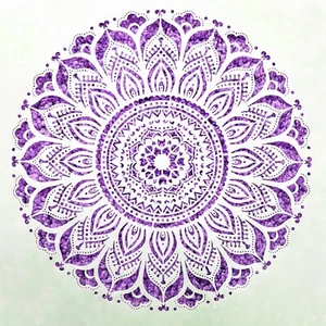 Große Wiederverwendbar Schablone 30x30 cm Mandala Kreis Möbel Vintage Airbrush - Picture 1 of 1
