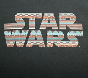Star Wars Mens Shirt Size M Medium Black Aztec Southwestern Print Delta Tag - Picture 1 of 11