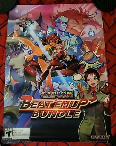 = CAPCOM BEAT 'EM UP BUNDLE Poster Signed Yoshinori Ono 2018 NYCC COMIC CON = - Picture 1 of 5