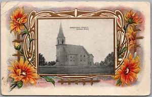 Postcard Irving Minnesota c1908 Nordlands Church Kandiyohi County Fred Lounsbury - Picture 1 of 2