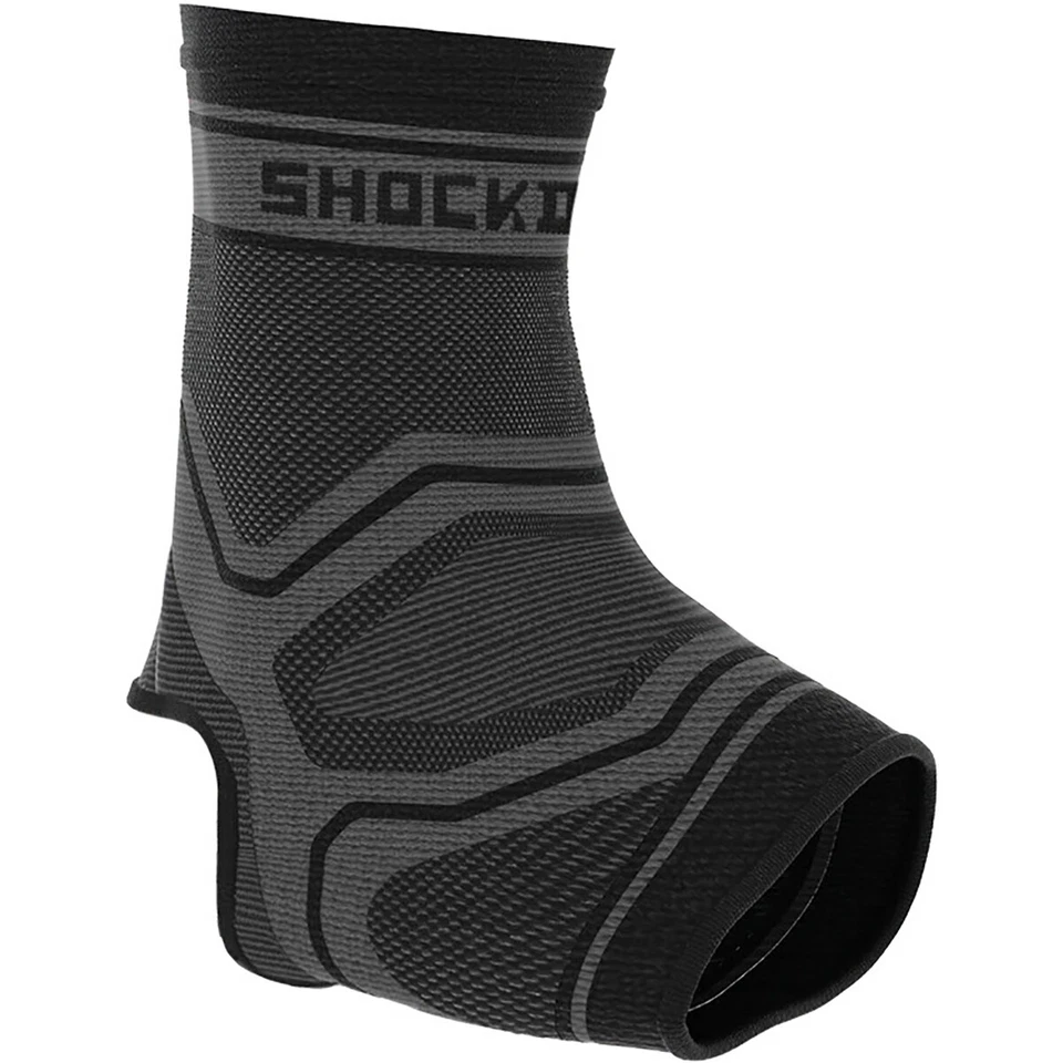 Shock Doctor Compression Knit Ankle Sleeve - Gray/Black - Image 1 of 1