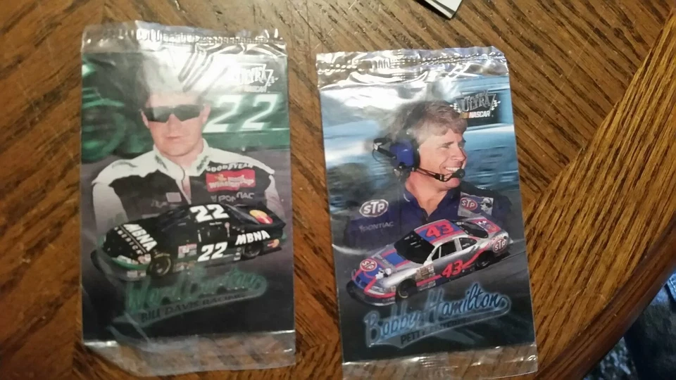 1997 Fleer Ultra--BOBBY HAMILTON-NASCAR-Shoney's giveaway-#5/16-New in sealed pa - Image 1 of 1