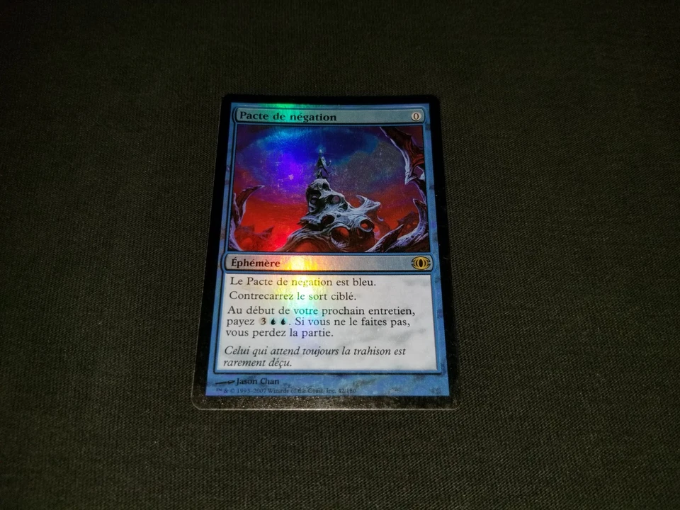 MTG 1x Future Sight blue rare MP French FOIL Pact of Negation - ships w/ trackin - Image 1 of 2