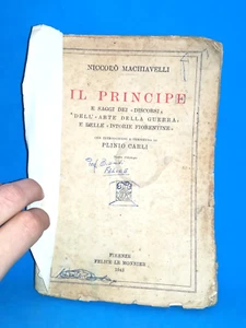 IL PRINCIPE DI NICCOLO' MACHIAVELLI LIBRO DA COLLEZIONE - (14) - Foto 1 di 8