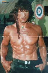 SYLVESTER STALLONE - A3 Poster (42x28cm)- Sexy Rambo Film Clippings Plakat BRAVO - Bild 1 von 1