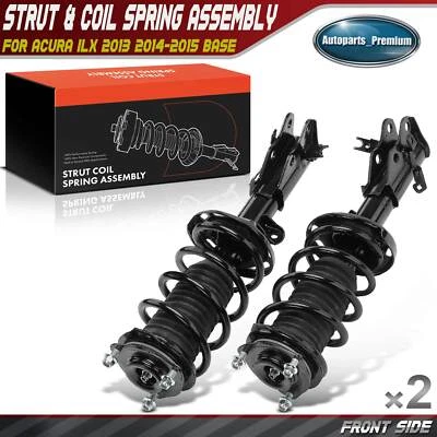 2x Conjunto completo de puntal delantero y resorte helicoidal para base Acura ILX 2013-2015 Foto 1 de 4
