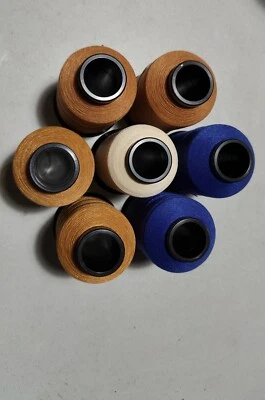 2oz=750yard Wood(or)4oz.Plastic-Spool/USA/No.80 JEAN THREAD Polyester Core&Cover - Image 1 of 2