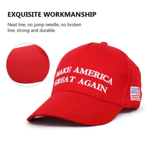 Trump 2024 MAGA Hut Make America Great Again Donald Trump Slogan mit USA Neu - Bild 1 von 9