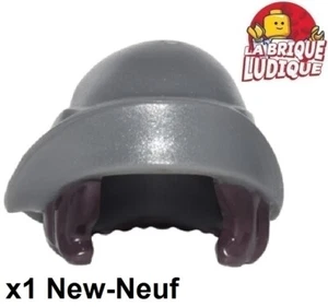 Lego 1x chapeau hat bonnet cheveux Bob Cut Hair dark bluish gray 27955pb01 NEUF - Picture 1 of 1