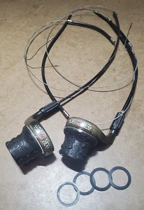 Vintage SRAM Gripshift ESP 9.0 XRAY Clear Shifters 8 speed Shims Retro 90s MTB - Picture 1 of 6