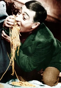 QUADRO STAMPA SU TELA CANVAS - toto' - miseria e nobilta' - spaghetti - Foto 1 di 3