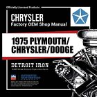 1975 Plymouth Chrysler Dodge Shop Manuals & Sales Literature on CD Only $40.84 on eBay
