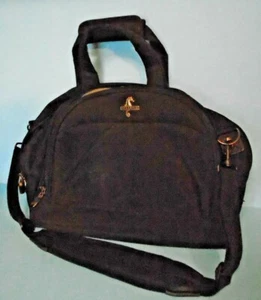 Atlantic Luggage Black Carry-On Tote With Shoulder Strap & 4 Bottom Feet - Picture 1 of 4