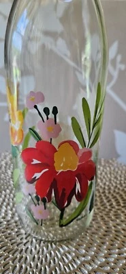 Botella de agua de vidrio aspecto antiguo Foto 1 de 4