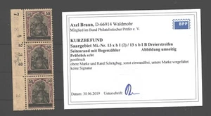 Saar,13b,Bogenzähler,  (HAN des Walzendrucks) - Bild 1 von 2