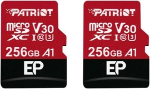 Patriot EP 128 Go 256 Go 512 Go V30 A1 U3 4K UHD MicroSD Dashcam/Surveillance 2 pièces - Photo 1 sur 15