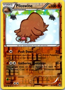 Pokémon TCG Piloswine Reverse Holo Uncommon 81/162 XY BREAKthrough Near Mint - Picture 1 of 2