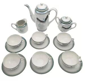 Vintage 15 Piece Hand Painted Moriage Dragonware Tea Set Japan Lithophane - Picture 1 of 20